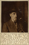 104651 Portret van W.G. Galesloot Czn. (1880-1945), die 25 jaar redacteur is bij het dagblad Het Centrum.